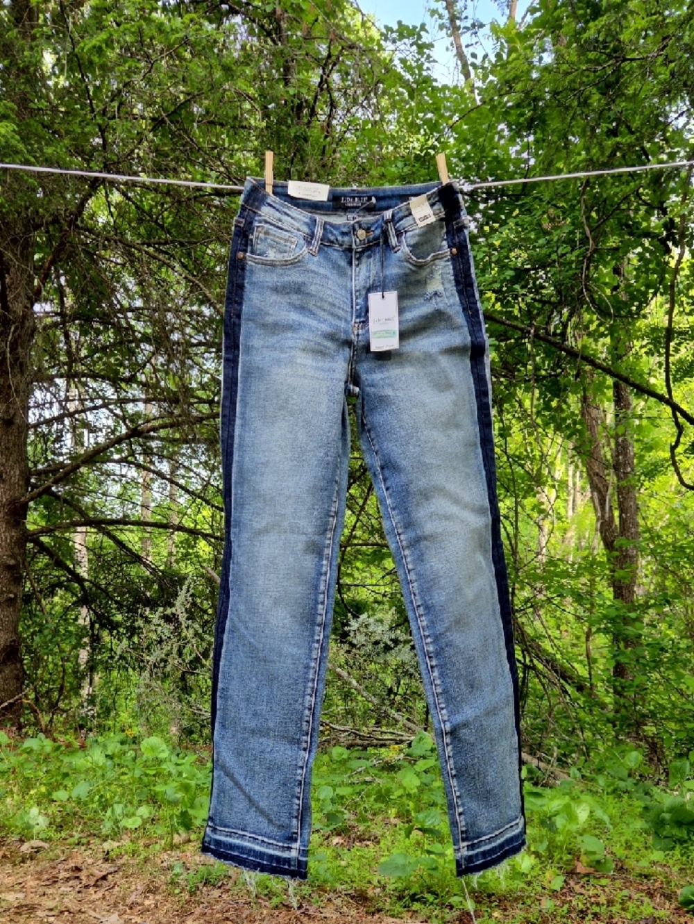 Judy Blue Medium Blue High Waist Straight Jeans Size 5/27
